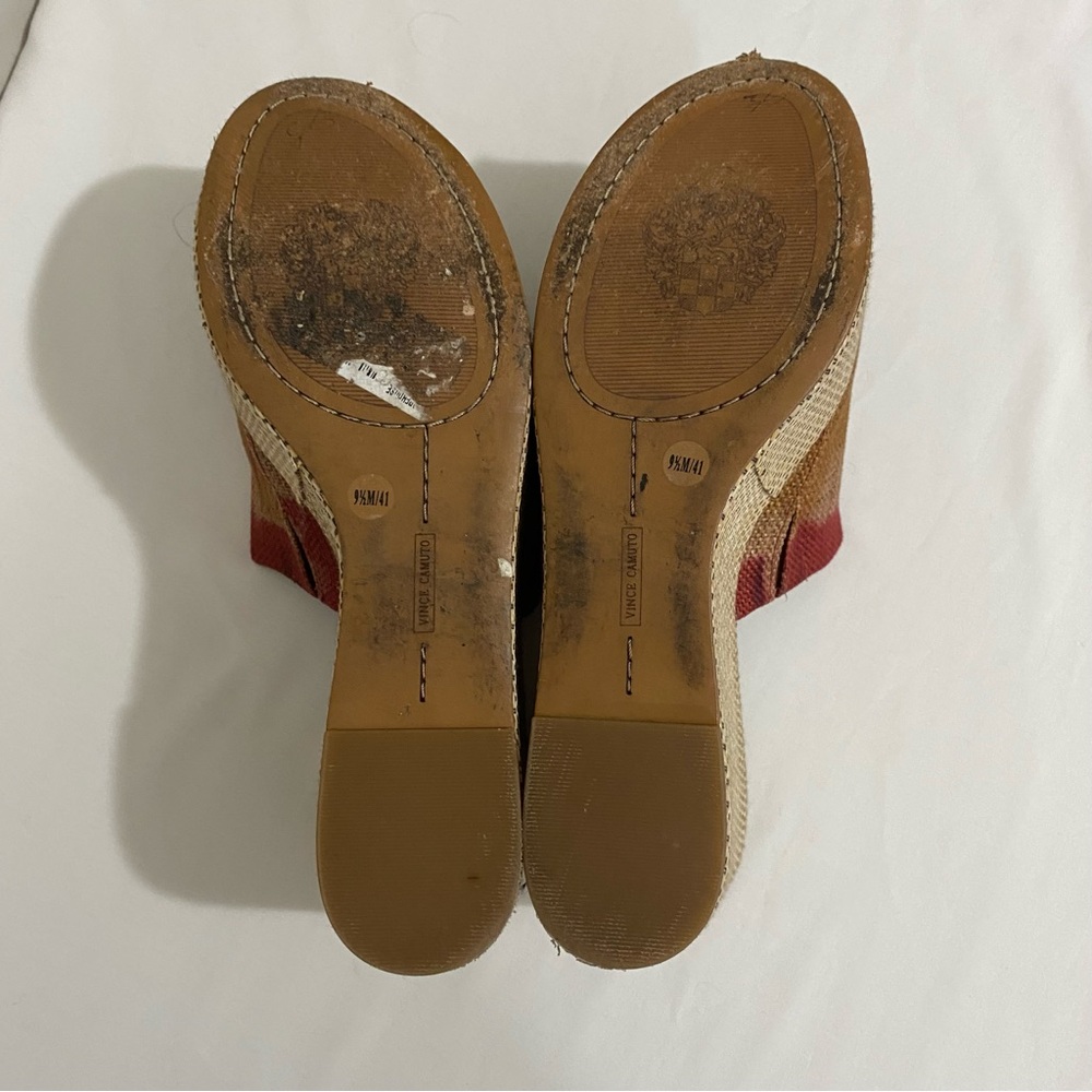 Vince Camuto Gadgen Wedge Sandals Tie Dye Hippie Boho Chunky Size 9.5 M (41) - Picture 4 of 12